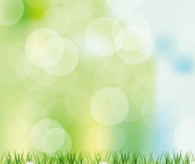 Vivid Spring elements vector background 01