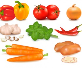 Set of Different Vegetable mix vector 02