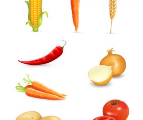 Set of Different Vegetable mix vector 03
