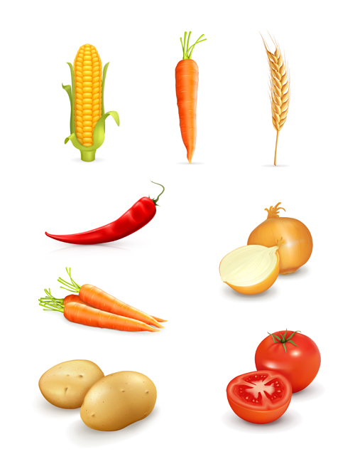Set of Different Vegetable mix vector 03