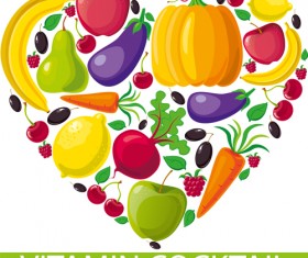 Set of Different Vegetable mix vector 04