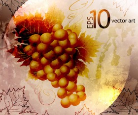 Elements of Vintage background with flowers vector graphics 03