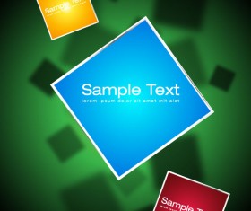 Elements of 3d objects vector background set 05