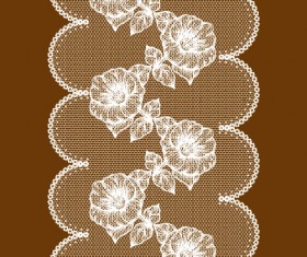 Set of Old lace vector background art 03