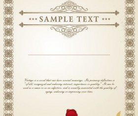 Exquisite Certificate cover templates vector set 01
