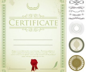 Exquisite Certificate cover templates vector set 04