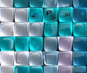 Creative Glass vector backgrounds set 04