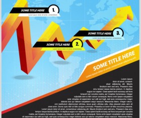 Business style background template vector set 02