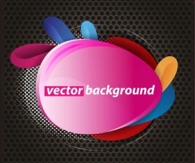Colorful background with Shiny label vector graphic 03