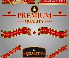 Different guaranty quality labels vector set 05