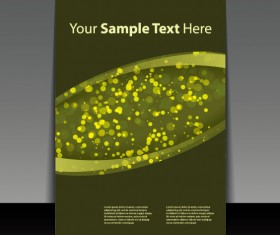 brochure cover design elements vector graphic set 02