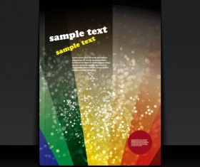brochure cover design elements vector graphic set 05