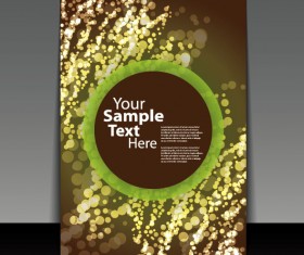 brochure cover design elements vector graphic set 06