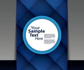 brochure cover design elements vector graphic set 09