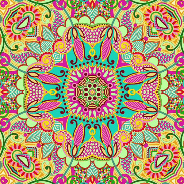 Colorful Decorative pattern design elements vector