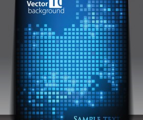 creative Pixels background vector set 02