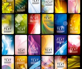 Various style Business Card template vector set 03