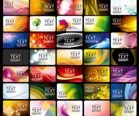 Various style Business Card template vector set 04