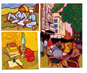 Van Gogh Works vector set