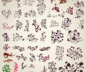 Ornaments design elements vector graphic art 02