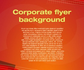 covers of corporate flyer vector background 02