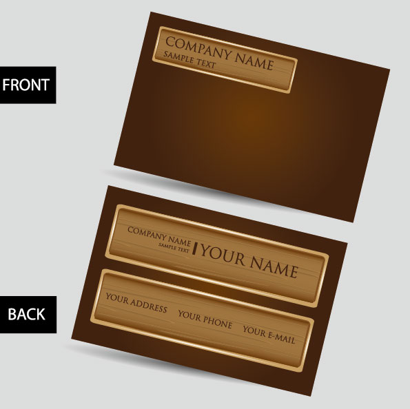 Creative Business Cards design elements vector 04