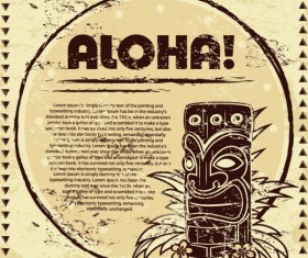 Set of Retro Post card design vector graphic 01