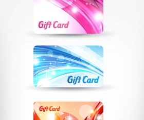 Bright gift cards design elements vector graphic 03