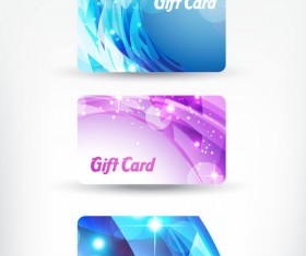 Bright gift cards design elements vector graphic 04