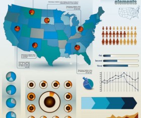 Economy Infographics design elements vector graphic 05