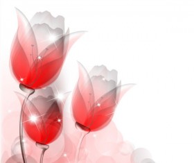 Bright background with vivid flower design vector 04