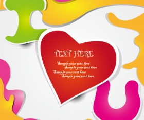 Elements of Color wave abstract vector background art 02