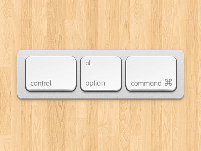 apple keyboard Button PSD graphic