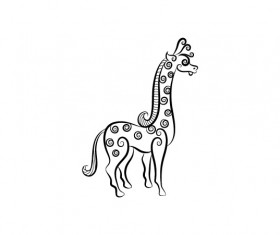Collection of Hand drawn Animal Pattern vector 06