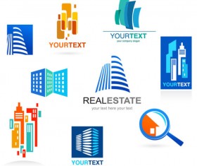 Building elements logo vector graphic 01