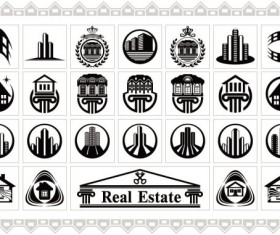 Building elements logo vector graphic 02