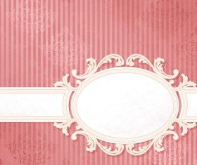 Vintage background with Decoration floral vector 05