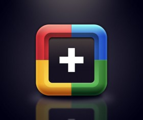 Set of Creative Google+ icon