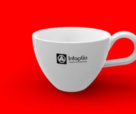 Set of Vivid of Cup PSD graphic 06