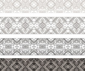 Vintage Decorative pattern and borders vector set 01