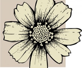 Vivid Hand drawn Tulip background vector 04