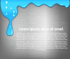 Set of Paint color drops vector background art 01