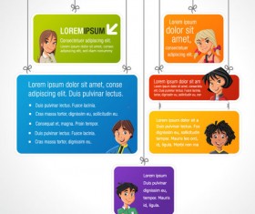 Set of Business template with your text vector 05