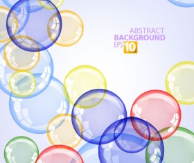 Abstract background with Colored bubbles vector graphic 02