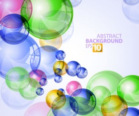 Abstract background with Colored bubbles vector graphic 03