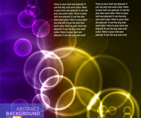 Abstract background with Colored bubbles vector graphic 04