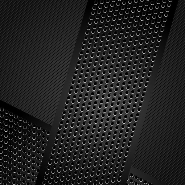 Metal perforated vector background 02