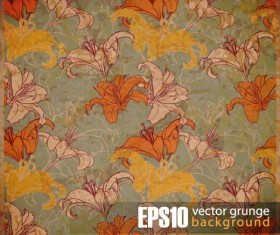 Vector grunge background with Retro elements 05