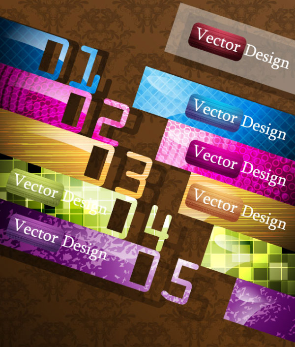 Creative of Original banners vector graphics 02