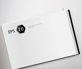 Set of Album and magazine template blank page vector 01